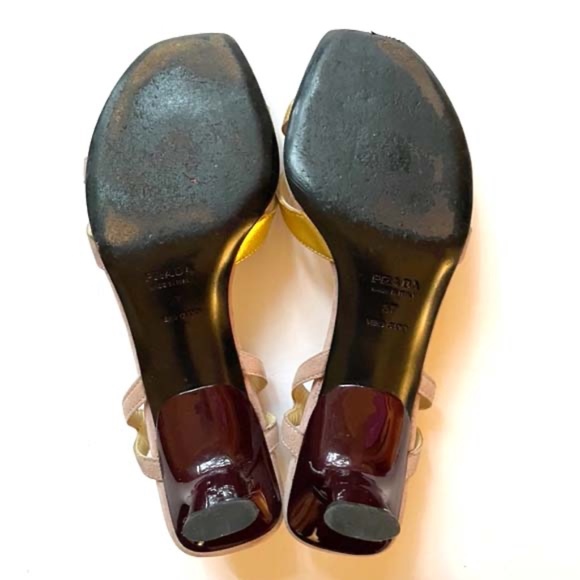 PRADA METALLIC SANDLAS 37 VINTAGE - Picture 12 of 12